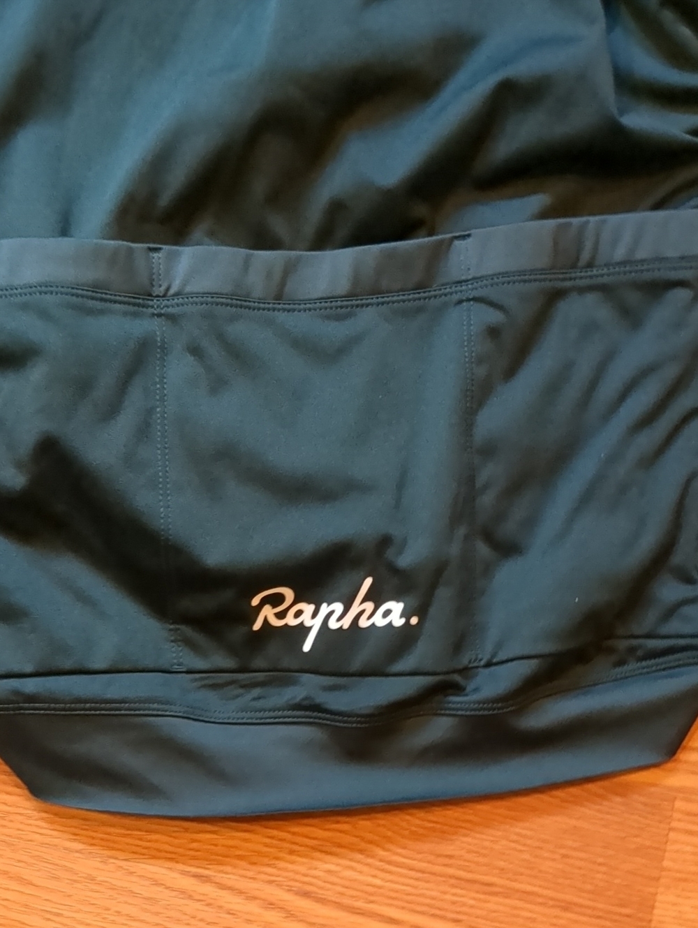Rapha Men’s Core Long Sleeve Cycling Jersey Forest Green White Armband XL - Picture 8 of 10